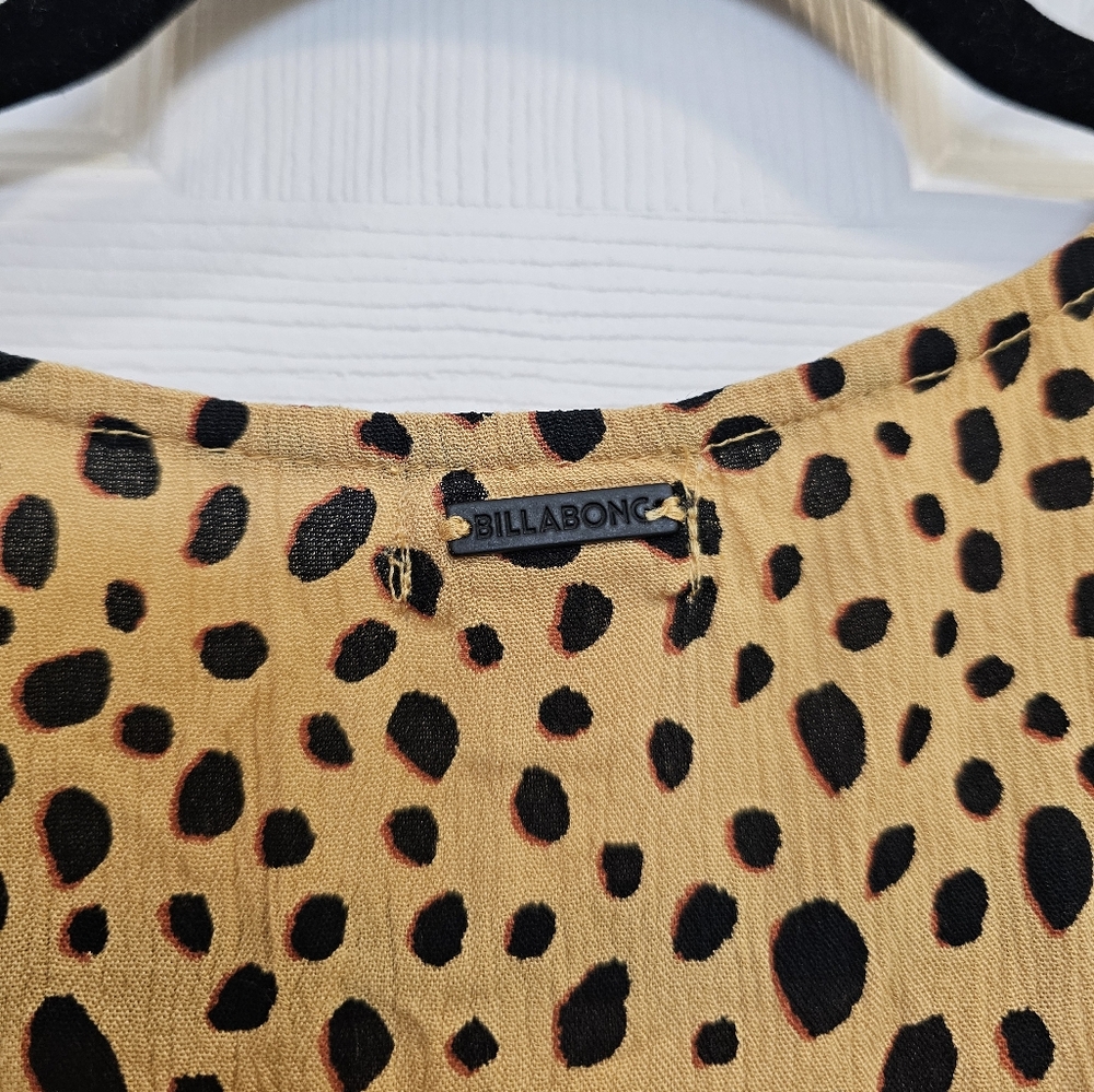 Billabong Cheetah Print Days On End Sundress Size Small - Picture 9 of 12